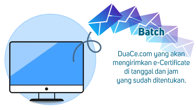 Pengiriman e-Certificate: Batch